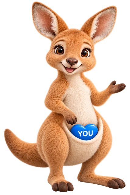 Roo talking pose