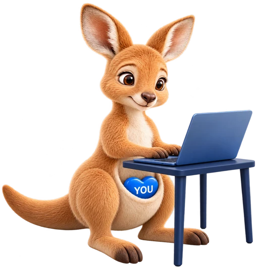 Roo working pose